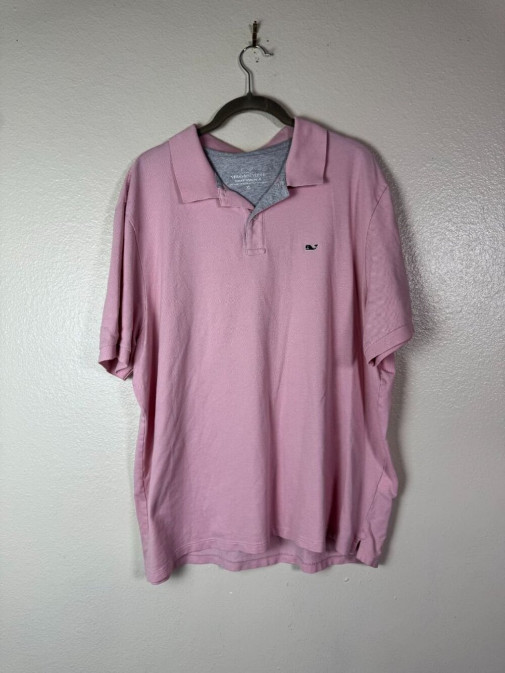Vineyard‎ Vines Edgartown Pink Polo Short Sleeve Shirt Men size XL Cotton Blend